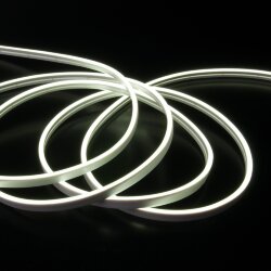 Светодиодный гибкий неон 24 В 10 Вт/м 120 Led/м 2835 IP65, холодный белый 6500K, 5м 24V 10W 120Led 2835 IP65