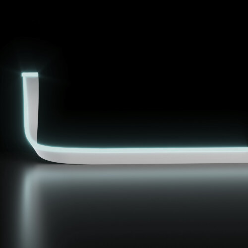 Светодиодный гибкий неон 24 В 10 Вт/м 120 Led/м 2835 IP65, холодный белый 6500K, 5м - Фото 2