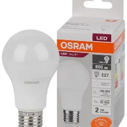 Лампа светодиодная LV 10SW/4000K (=75W) E27 | LED Value 2Y | Груша | - OSRAM