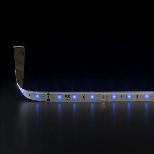 Светодиодная лента 12 В 4.8 Вт/м 60 Led/м 2835 IP65, синий, 5 м Лента светодиодная 12V 4,8W 60Led 2835 IP65 синий, 5м - фото 2