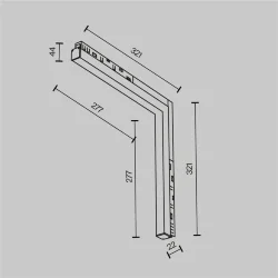 Трековый светильник Basis Angle Exility 4000K 24Вт 120° (Белый)