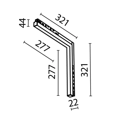 Трековый светильник Базис угловой / Basis Angle Exility 4000K 24Вт 120° (Белый) TR102-24W4K-W - фото 3
