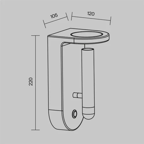 Настенный светильник (бра) Synergy 3000К 4Вт IP 20 (Белый) - фото 21