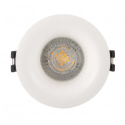 Встраиваемый светильник, IP 20, 10 Вт, GU5.3, LED, белый, пластик, Denkirs DK3024-WH