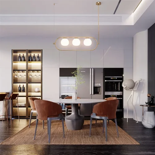 Подвесной светильник Erich E14х3 (Латунь) - фото 5