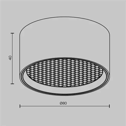 Потолочный светильник Glare 4000К 7Вт 30° IP 44 (Латунь) - фото 4