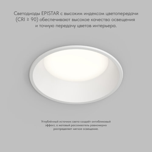 Влагозащищенный светильник Denkirs Trim | ТРИМ DK2451-WH. Фото 3