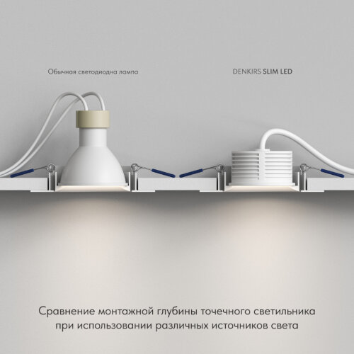Лампа Denkirs Slim Led | СЛИМ ЛЕД DK4000-8W dim. Фото 5