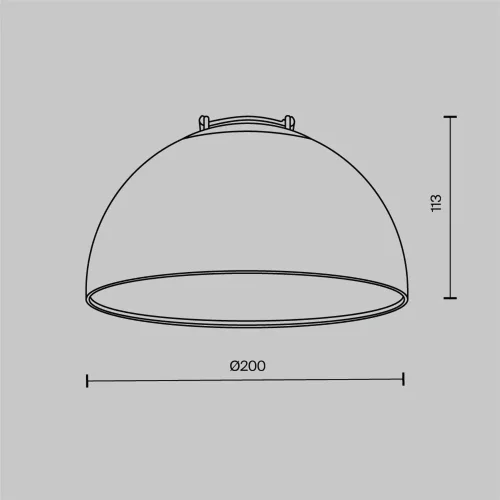 Подвесной светильник Кубок / Bowl Parity 3000K 20Вт 120° белый (Черный) TR126B-20W3K-W - фото 9