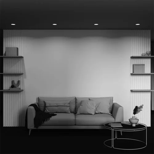 Встраиваемый светильник Intro для натяжного(ПВХ) потолка GX53 12Вт (Черный) - фото 8