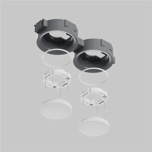 Встраиваемый светильник Intro для натяжного(ПВХ) потолка GX53 12Вт (Черный) - фото 12
