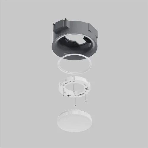Встраиваемый светильник Интро / Intro 1*GX53 12 Вт (Черный) DL019-GX53-W - фото 10