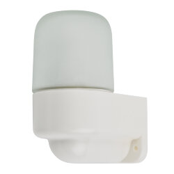 UWL-K03R 60W-E27 IP65 WHITE Светильник влагозащищенный под лампу Е27, угловой, для бань и саун, до +125С, Цвет корпуса белый