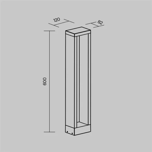 Ландшафтный светильник Goll 3000K 10Вт IP 65 (Графит) - фото 7