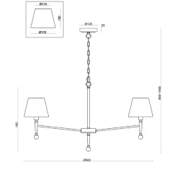 Подвесной светильник Freya FR2190PL-07N (Никель)