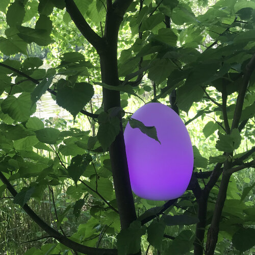 ULG-R003 019-RGB IP54 EGG Светильник декоративный светодиодный Яйцо, Аккумуляторный в-к, 14x19см, RGB свет, TM Uniel - фото 2