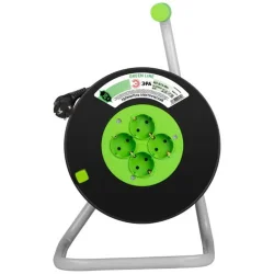 Удлинитель на пластик. катушке 4х20м с заземл. KAT-3x1.5-20m Greenline ПВС 3х1.5 Эра Б0065135