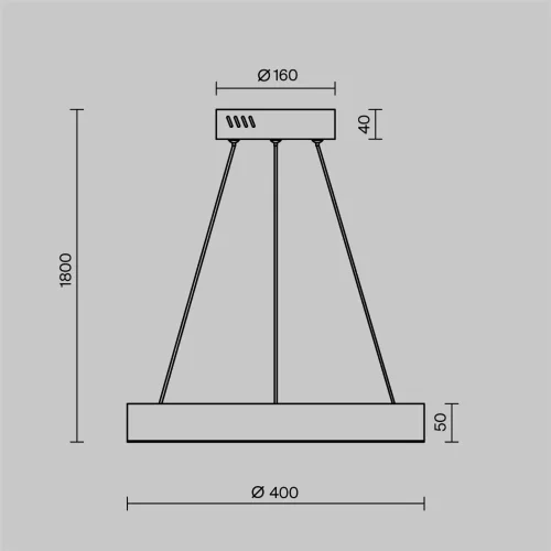 Подвесной светильник Saturno 3500K 35Вт (Латунь) - фото