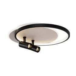 Потолочный светильник FR6083CL-L106WB Прожекторы / Spotlights 75 Вт LED с пультом ДУ (Бело-черный) FR6083CL-L106WB