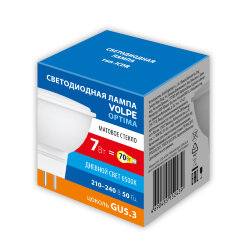 LED-JCDR-7W-6500K-GU5.3-FR-SLS Лампа светодиодная, Форма JCDR, матовая, Дневной свет 6500K