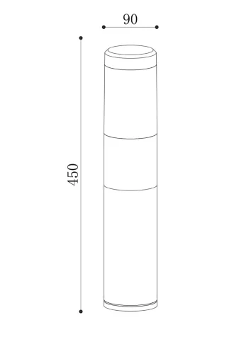 Ландшафтный светильник Koln 4000К 8Вт IP 54 (Черный) - фото 3