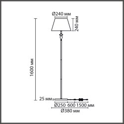 Торшер «LUMION» 8275/1F, серия: VERMONT - -
