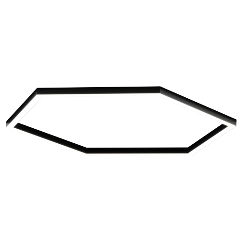 Светильник Шестигранник S50 (RAL9005/824*6mm/LT70 — 4K/104W) - фото 1