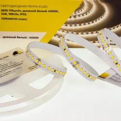 Светодиодная лента Class Premium, 2835, 176 led/m, day white, 24V, IP33, RN11