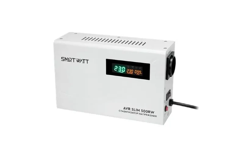 Стабилизатор напряжения настенный SMARTWATT AVR SLIM 500RW 4512020310002 - фото