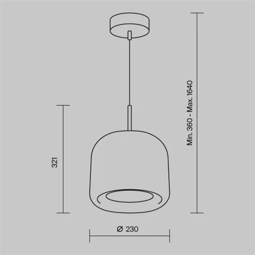 Подвесной светильник Madmen 3000K 6Вт (Латунь) - фото 4