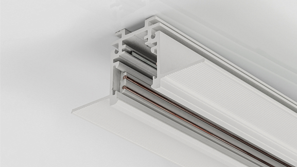 Шинопровод встраиваемый низкопрофильный под шпаклевку, серия SY-LINK, Белый, IP20, SY-LINK-20T2S-2.5-WH. Фото 3
