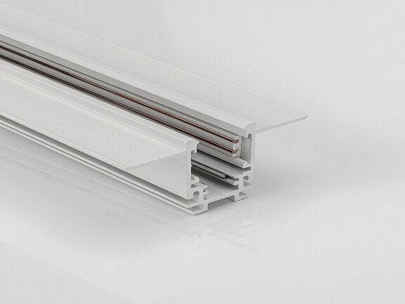 Шинопровод встраиваемый низкопрофильный под шпаклевку, серия SY-LINK, Белый, IP20, SY-LINK-20T2S-2.5-WH - фото