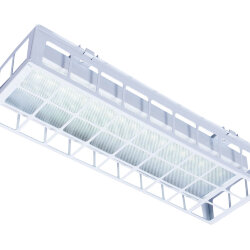 Накладной светодиодный светильник для спортзалов с защитной решеткой 20 Вт IP44 650x250x95 мм 6000К Опал