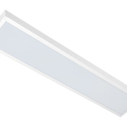 Универсальный офисный светодиодный светильник узкий 10 Вт IP20 595x110x40 мм 3000K Опал