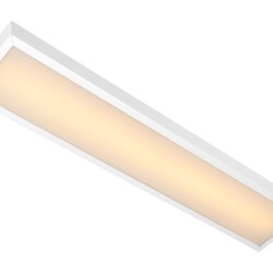 Универсальный офисный светодиодный светильник узкий 10 Вт IP20 595x110x40 мм 3000K Опал