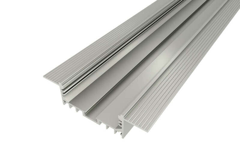 Профиль алюминиевый под шпаклевку LC-LPSH-2080-2 Anod - фото