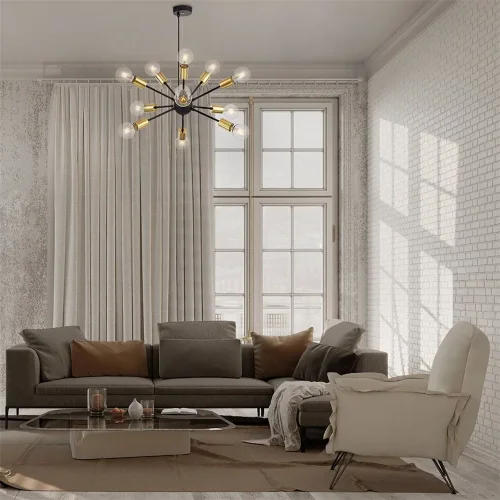 Подвесной светильник Jackson E27x12 (Черный) - фото 4