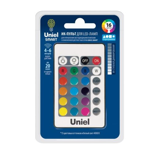 UCH-S210 BLACK Пульт управления лампой RGB серии SMART c ИК сенсором, Черный. - фото 2