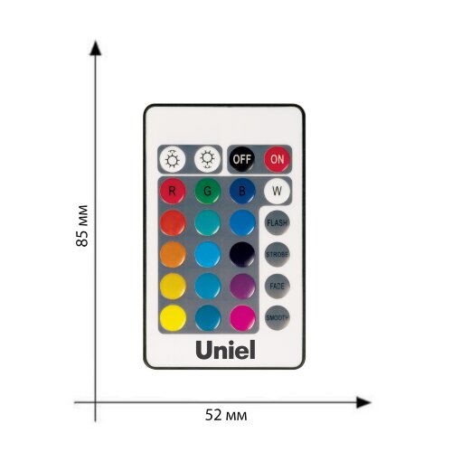 UCH-S210 BLACK Пульт управления лампой RGB серии SMART c ИК сенсором, Черный. - фото 4