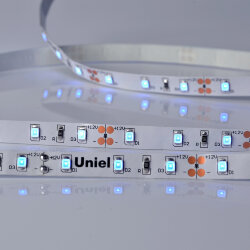 ULS-M11-2835-60LED-m-8mm-IP20-DC12V-4.8W-m-5M-BLUE PROFI Гибкая светодиодная лента на самоклеящейся основе, Катушка 5м, в герметичной упаковке, Синий свет.
