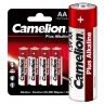 Элемент питания алкалиновый AA/LR6 1.5В Plus Alkaline LR6-BP4 (блист.4шт) Camelion 7370 - фото