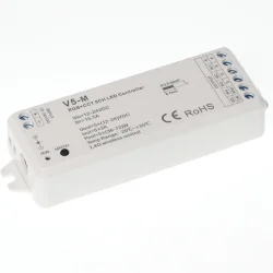 Контроллер V5-М IC84 RGB+CCT/DIM (12-24V, 5ch x 3A, 180/360W)