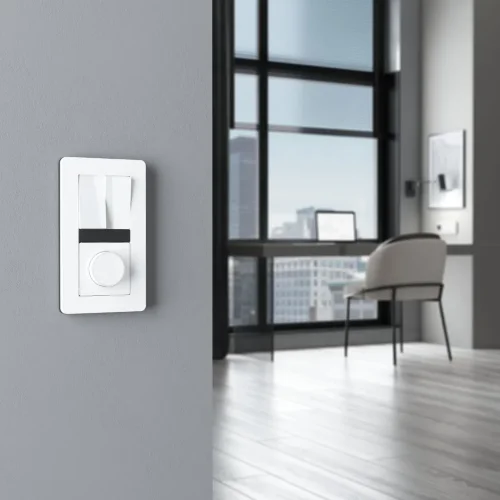 Выключатель двухклавишный (белый акрил) W1120041 - фото 4