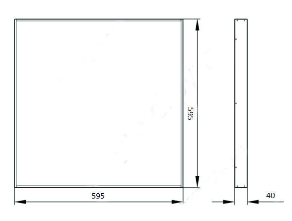 Офисный светодиодный светильник ERS 35/3300R микропризма - фото 3