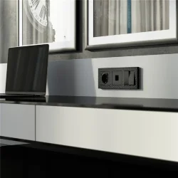 Розетка Ethernet RJ-45 (Hammar черный) W1281008