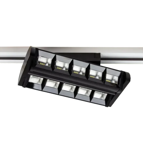 Светодиодный трековый светильник 2L JH-U7 PX1 (220VAC, 2x15W, white 6000K, 45-90°, черный) - фото III