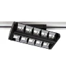 Светодиодный трековый светильник 2L JH-U7 PX1 (220VAC, 2x15W, white 6000K, 45-90°, черный) - фото III
