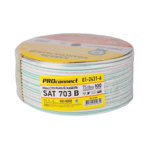 Кабель SAT 703B Cu/Al/Cu бухта (м) PROCONNECT 01-2431-6 - фото 3
