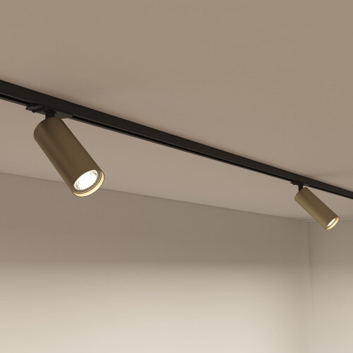 DK6202-BG Трековый светильник IP 20, 15 Вт, GU10, матовое золото с черным, алюминий. Фото 7