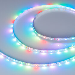 Светодиодная лента SPI-RZ-F60-6mm 12V RGB-PX1-BPT (7 W/m, IP20, 3535, 5m) (Arlight)